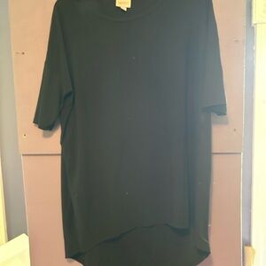 LuLaRoe Black Oversized Relaxed Short Sleeve Tee